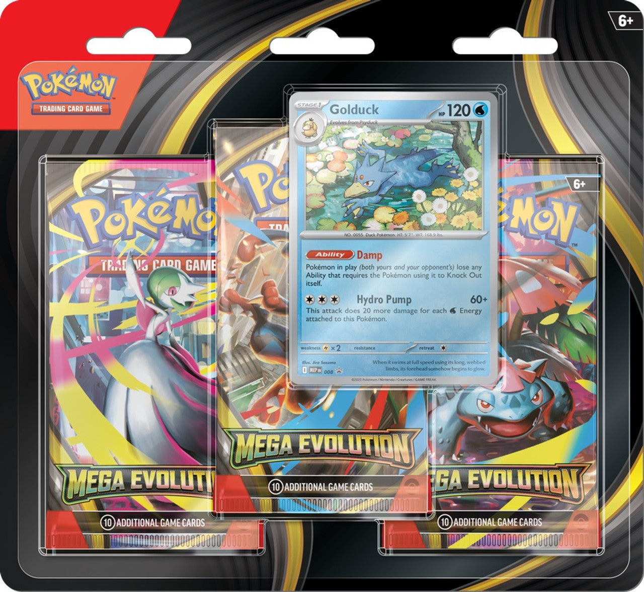 Pokemon Mega Evolution Golduck 3-Pack Blister