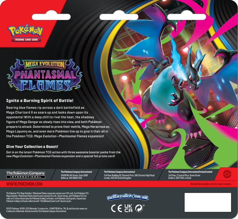 Pokemon Mega Evolution Phantasmal Flames 3 Pack Blister Weavile