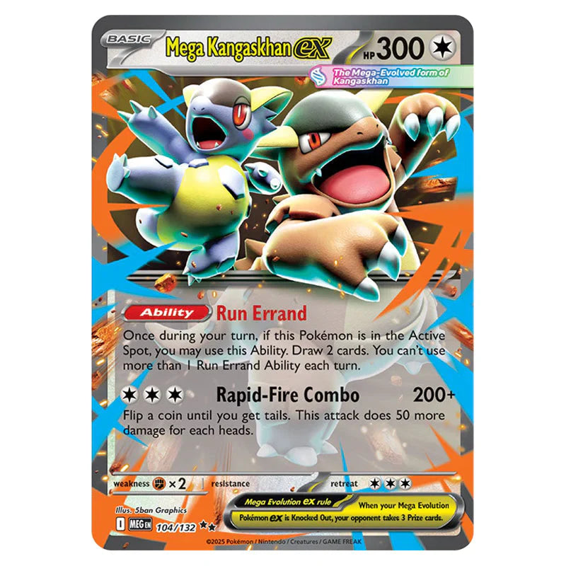 Pokemon Mega Evolution Mega Kangaskhanex - 104/132 (Single Card)