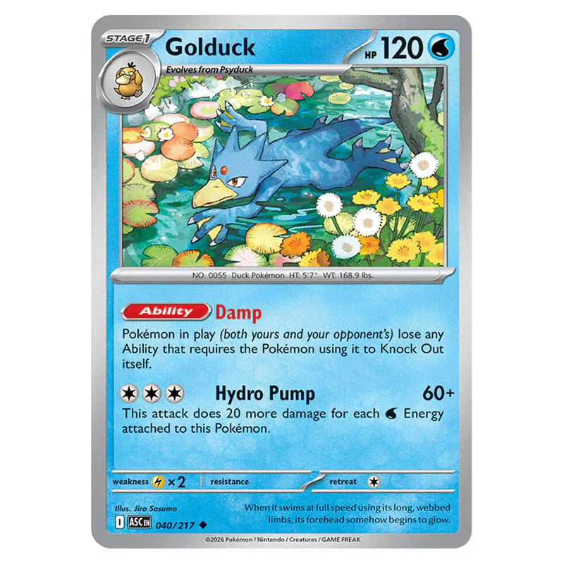 Pokemon Mega Evolution Ascended Heroes Golduck - 040/217